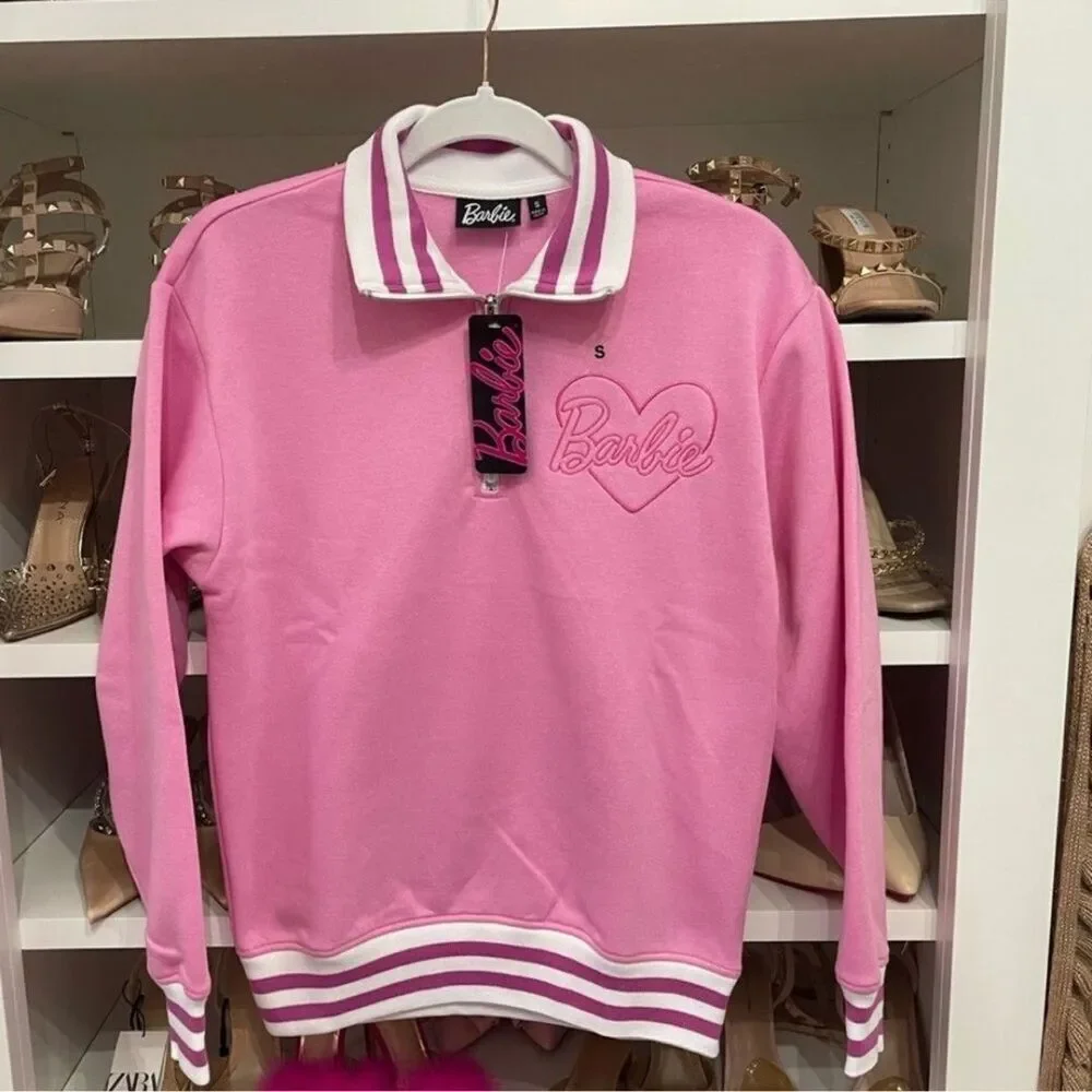PINk BARBIE sweater white gift box Size M/L/XL